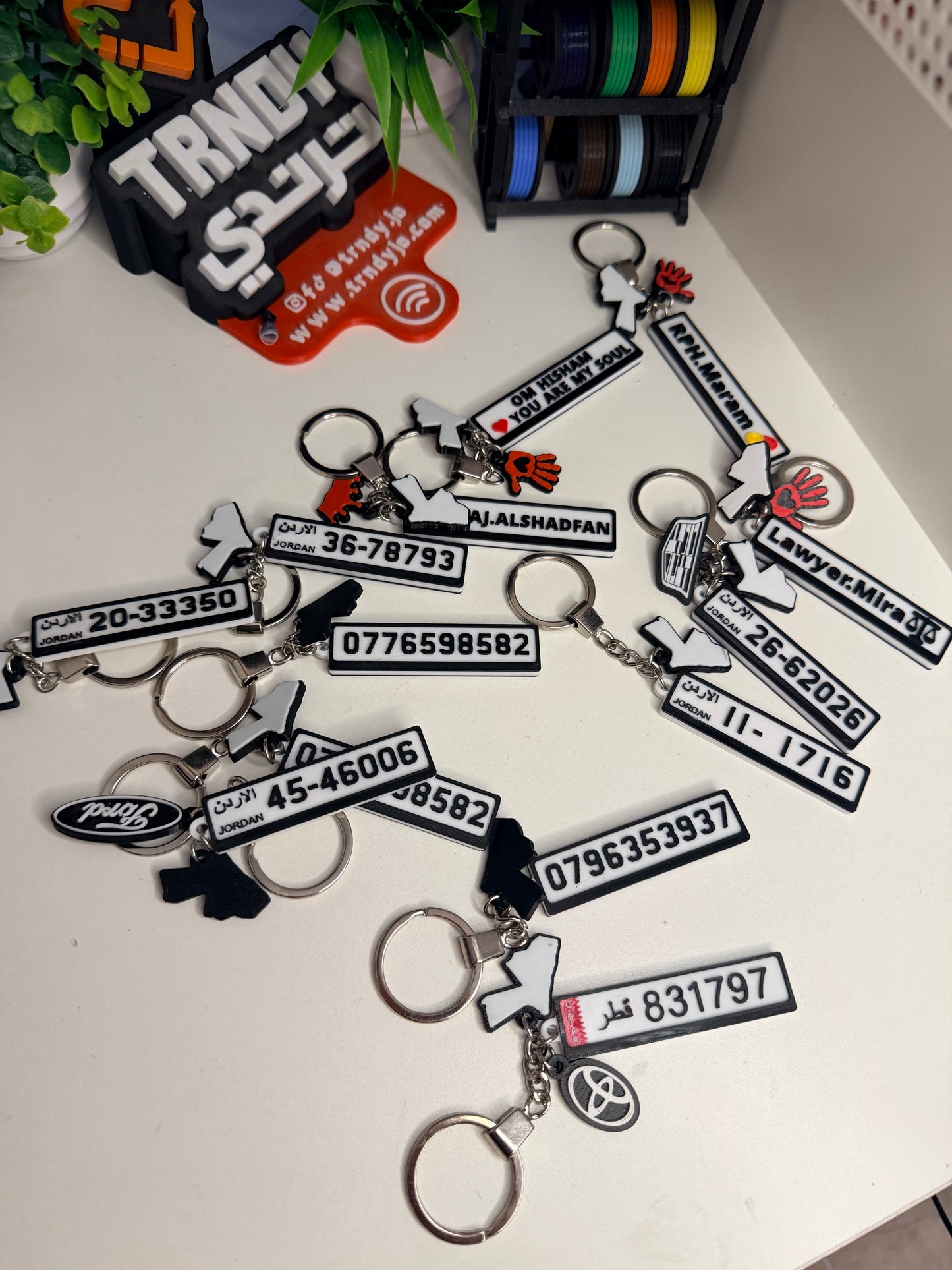 Jordan | TagMe 3D Numrah - Car Plate Keychain 🚗