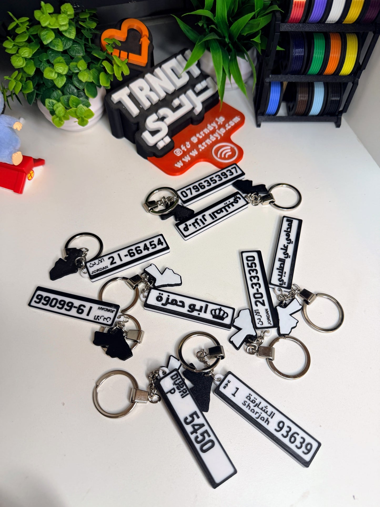 Jordan | TagMe 3D Numrah - Car Plate Keychain 🚗