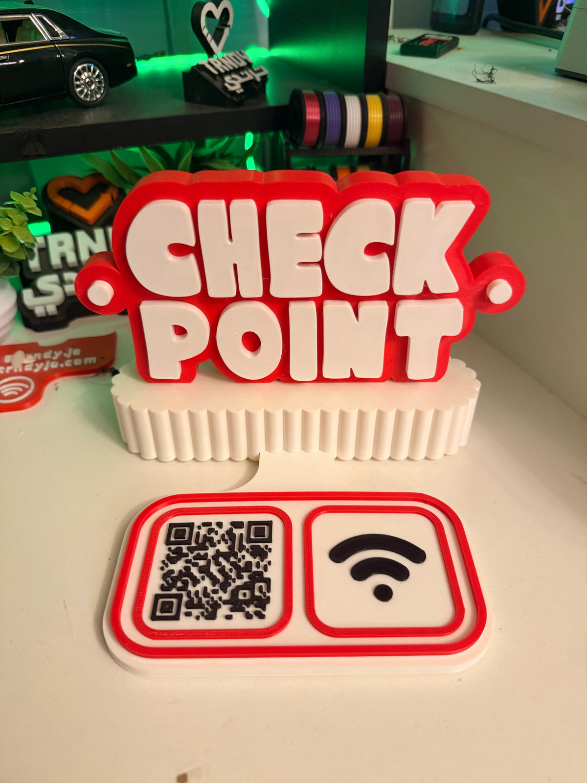 3D Logo Smart Stand - NFC & QR code