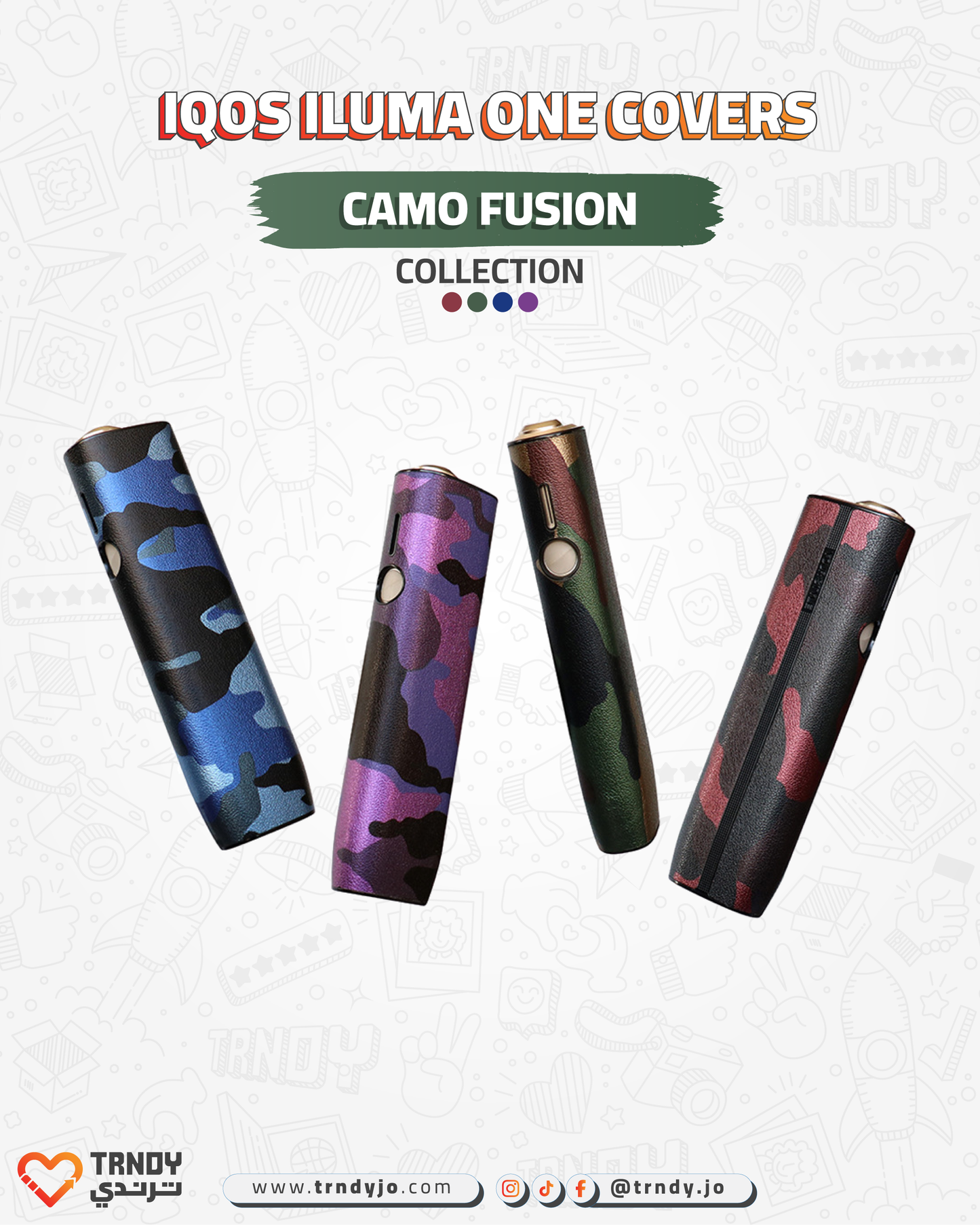 CoverX - Iqos ILUMA ONE - Camo Fusion Collection