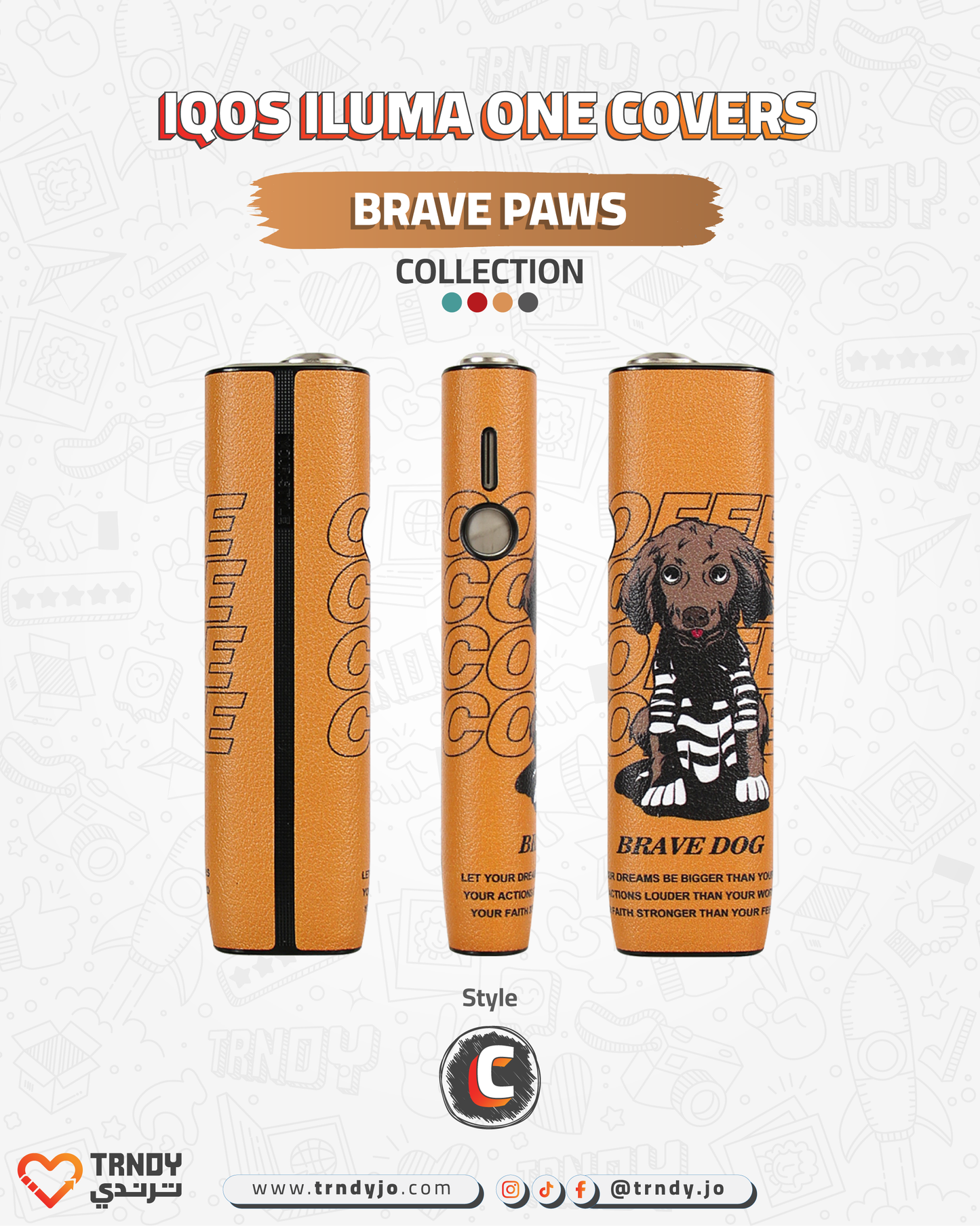 CoverX - Iqos ILUMA ONE - Brave Paws Collection