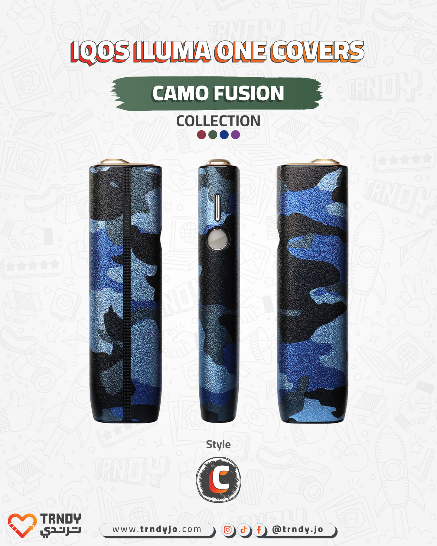 CoverX - Iqos ILUMA ONE - Camo Fusion Collection