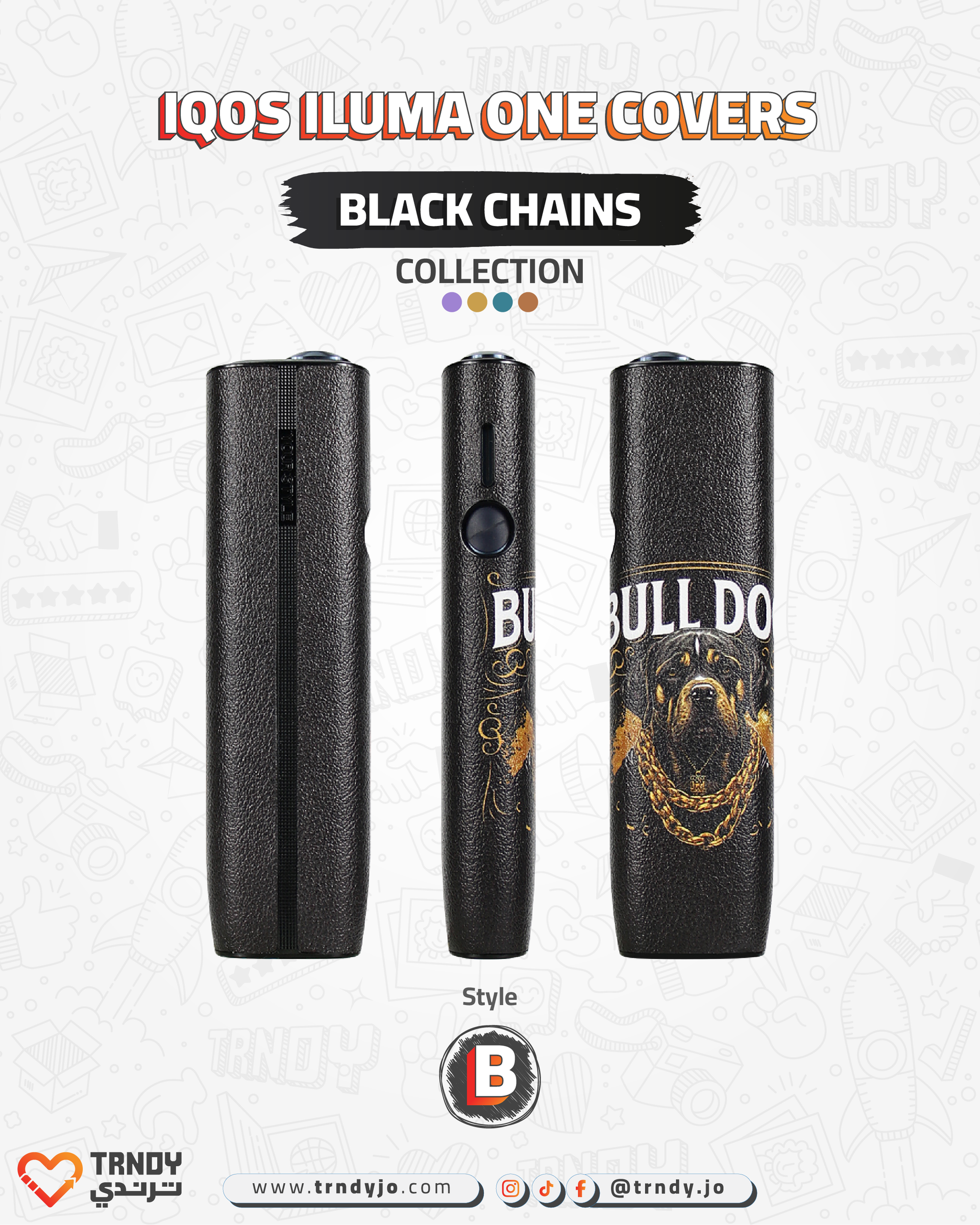 CoverX - IQO ILUMA ONE - Black Chains Collection – Trndy