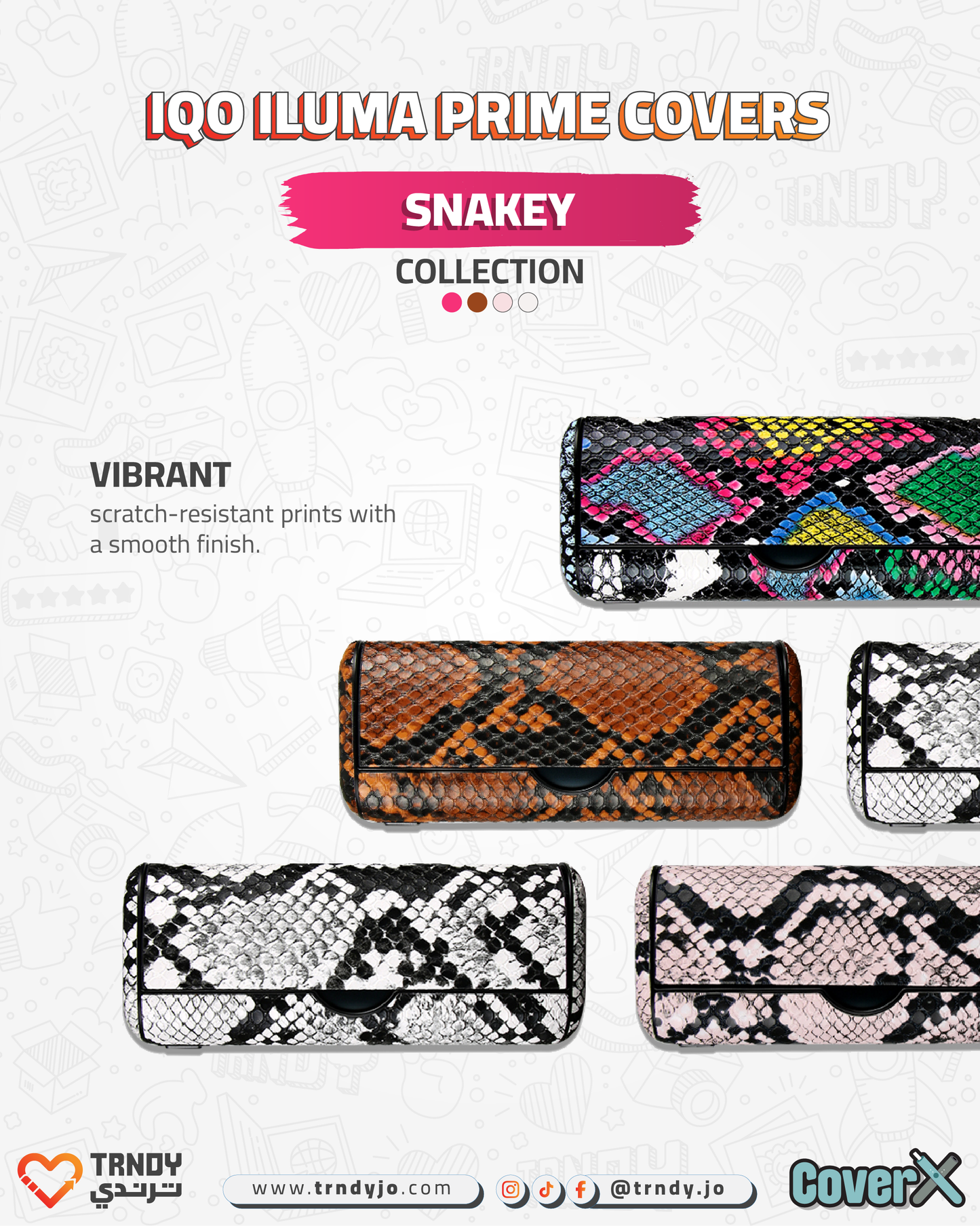 CoverX - IQO Prime -  Snakey Collection
