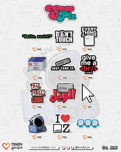 SnapPix Stickers - Collection 003