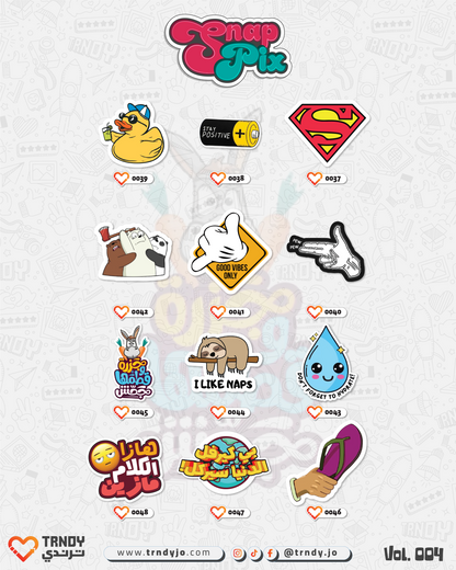 SnapPix Stickers - Collection 004