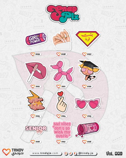 SnapPix Stickers - Collection 009