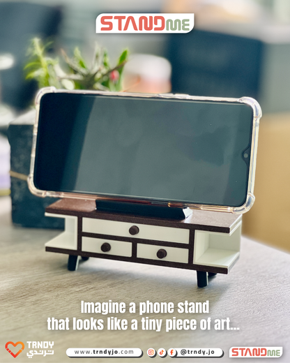 StandMe Vintage – Mini TV Cabinet Phone Stand