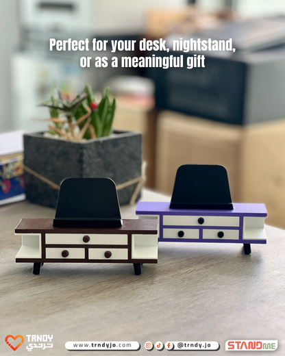 StandMe Vintage – Mini TV Cabinet Phone Stand