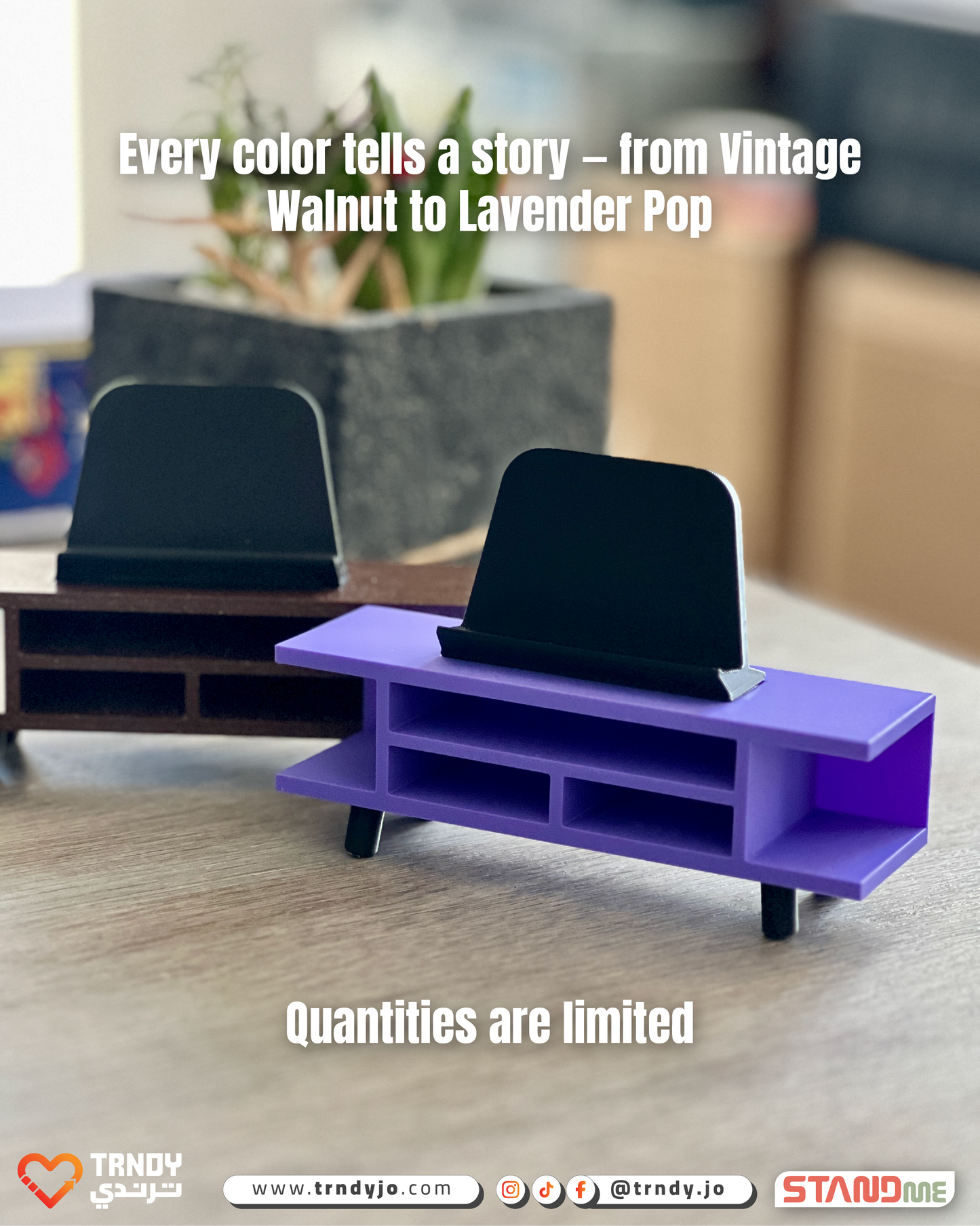 StandMe Vintage – Mini TV Cabinet Phone Stand