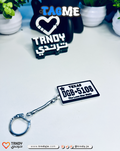 International | TagMe 3D Numrah - Car Plate Keychain 🚗