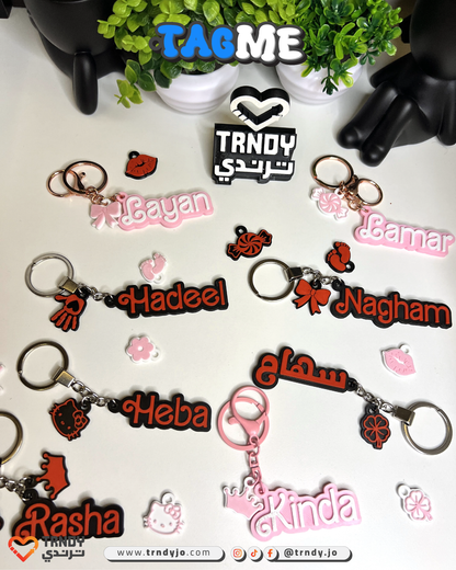 TagMe Name - Customized Female Name Keychain 👧🏻