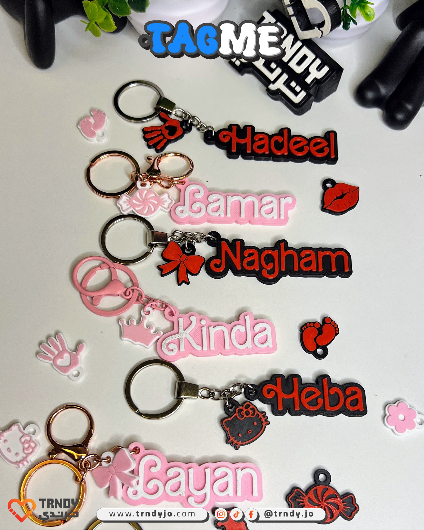 TagMe Name - Customized Female Name Keychain 👧🏻