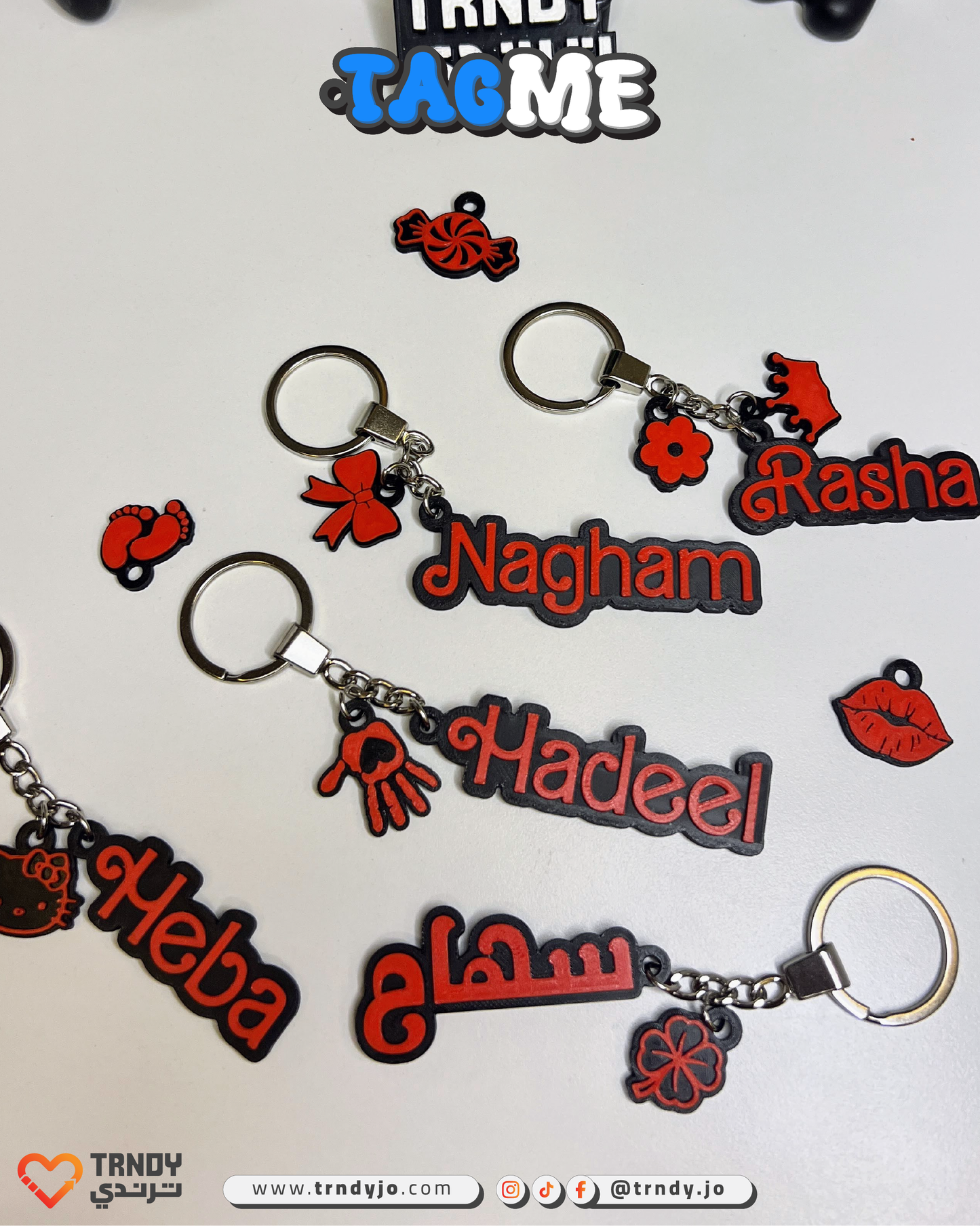 TagMe Name - Customized Female Name Keychain 👧🏻