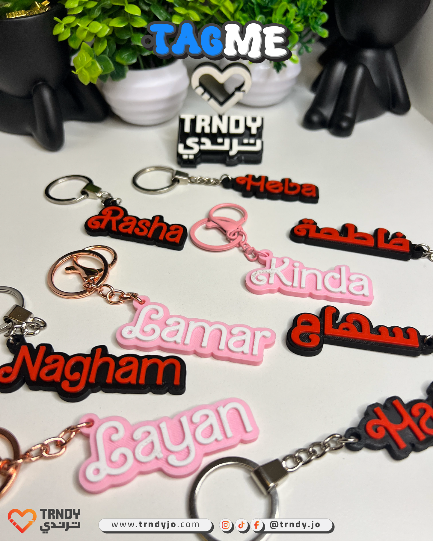 TagMe Name - Customized Female Name Keychain 👧🏻