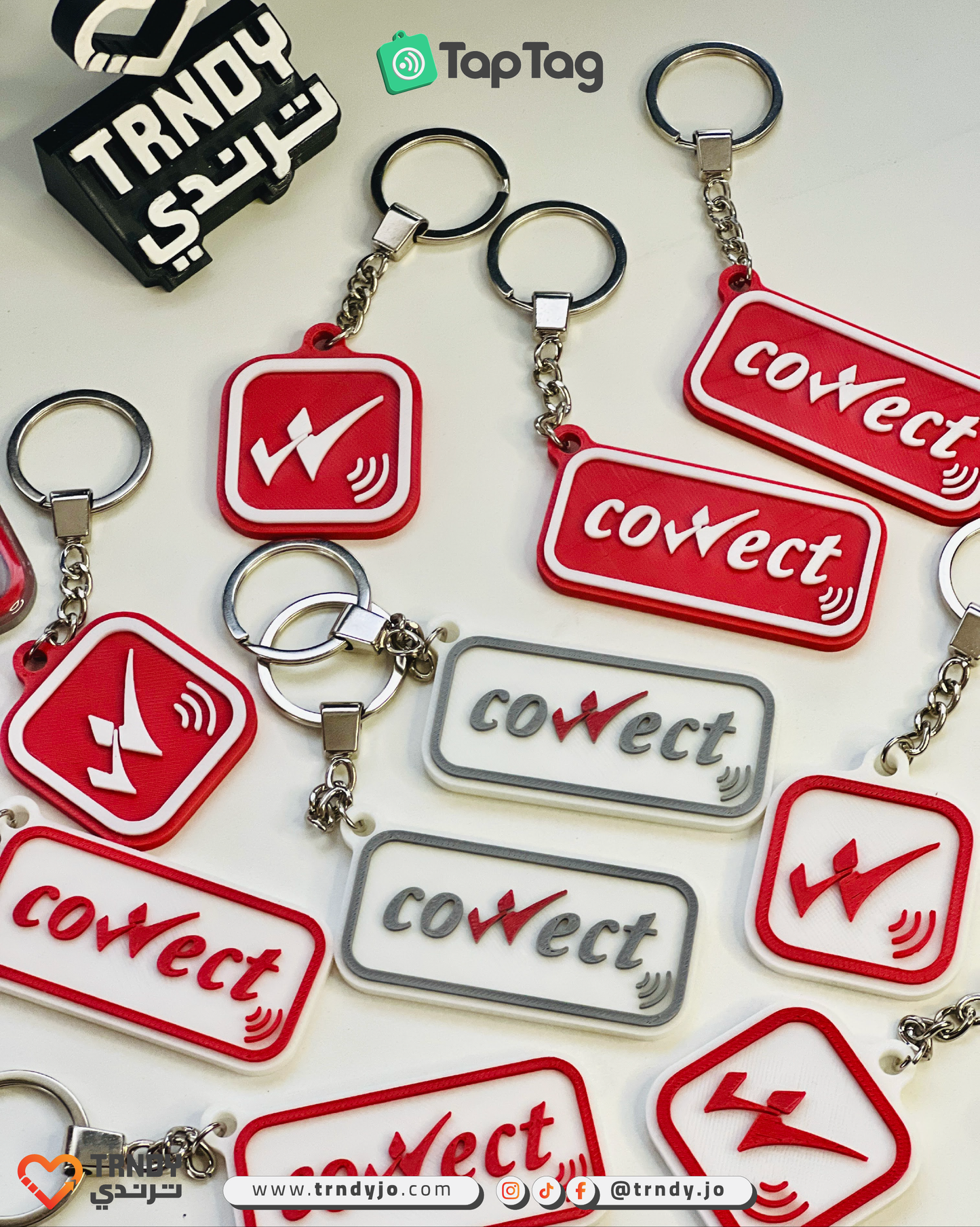 TapTag - Customized Logo NFC Keychain
