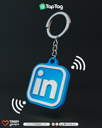 TapTag - Linkedin Icon NFC Keychain