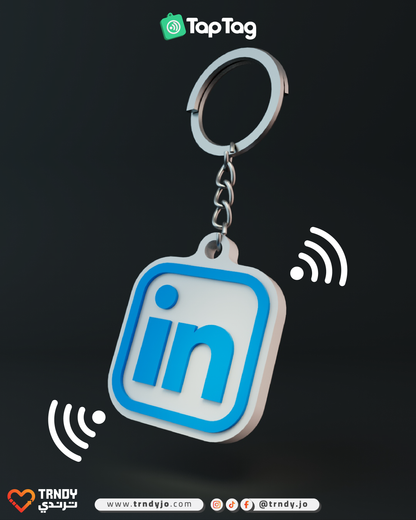 TapTag - Linkedin Icon NFC Keychain