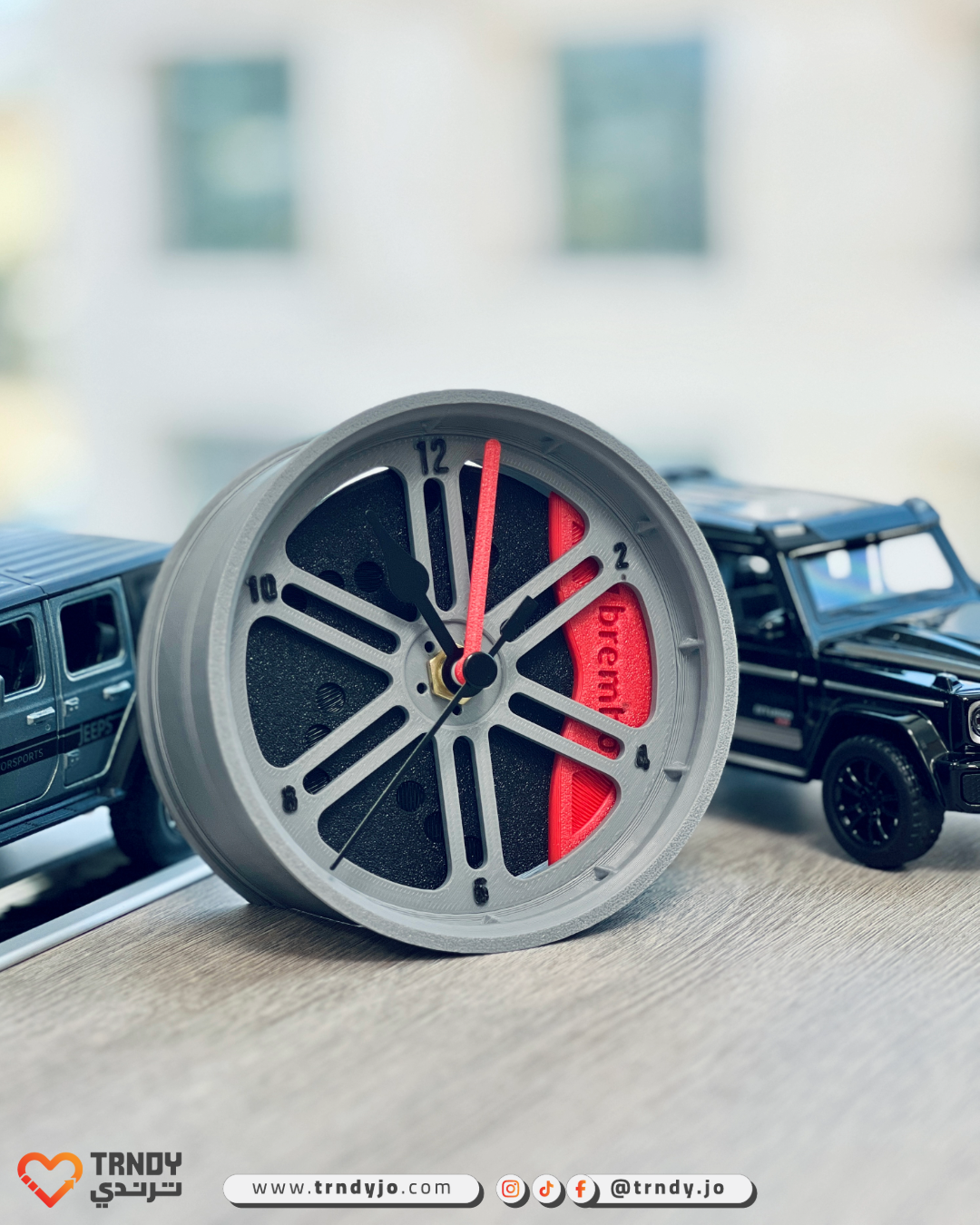 Time to Race! 3D Wheel Rim Clock