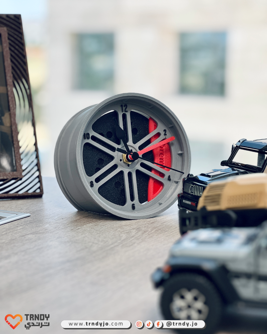Time to Race! 3D Wheel Rim Clock