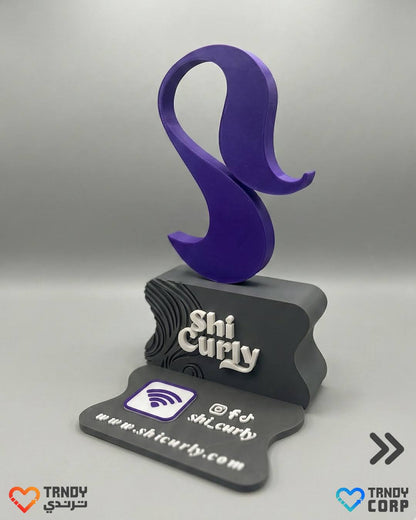 3D Logo Smart Stand - NFC & QR code