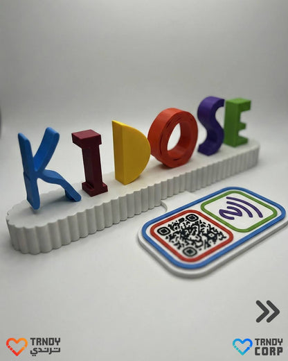 3D Logo Smart Stand - NFC & QR code